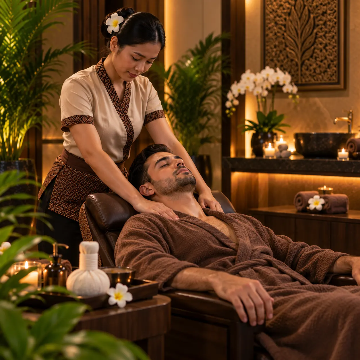 Deep Tissue Massage detail at Green Mubazzarah Spa