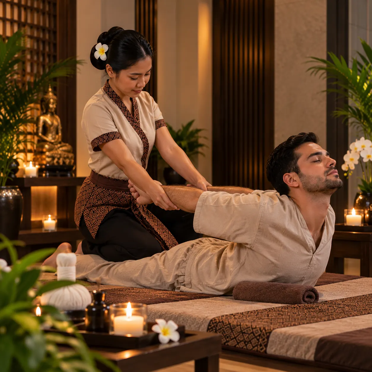Thai Massage in Al Ain at Green Mubazzarah Spa